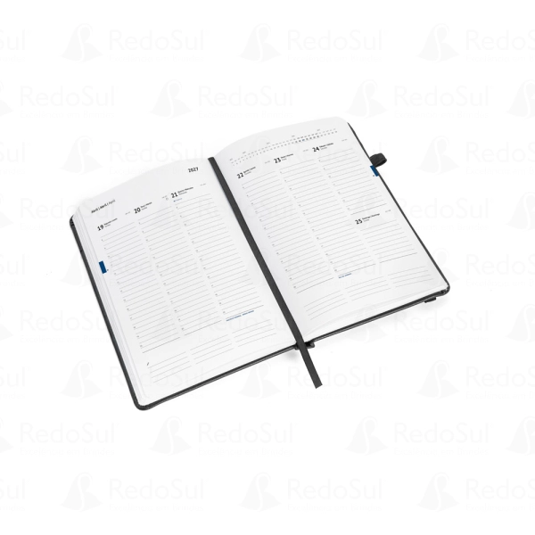 Agenda semanal personalizada com capa em PU à base de água 24 x 17 cm Agenda semanal personalizada com capa em PU à base de água 24 x 17 cm